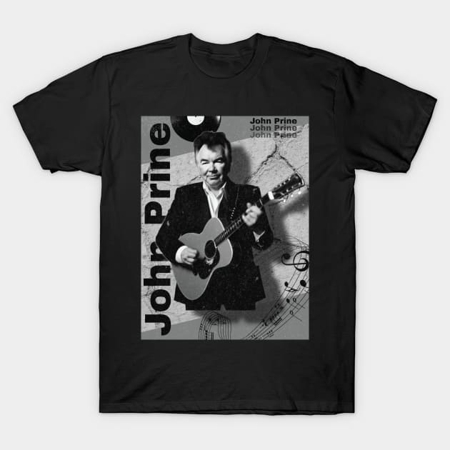 John Prine /// Retro 70s Style T-Shirt by Trendsdk